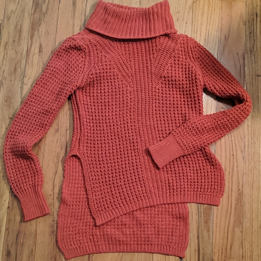 Burnt orange turtleneck sweater- Size S